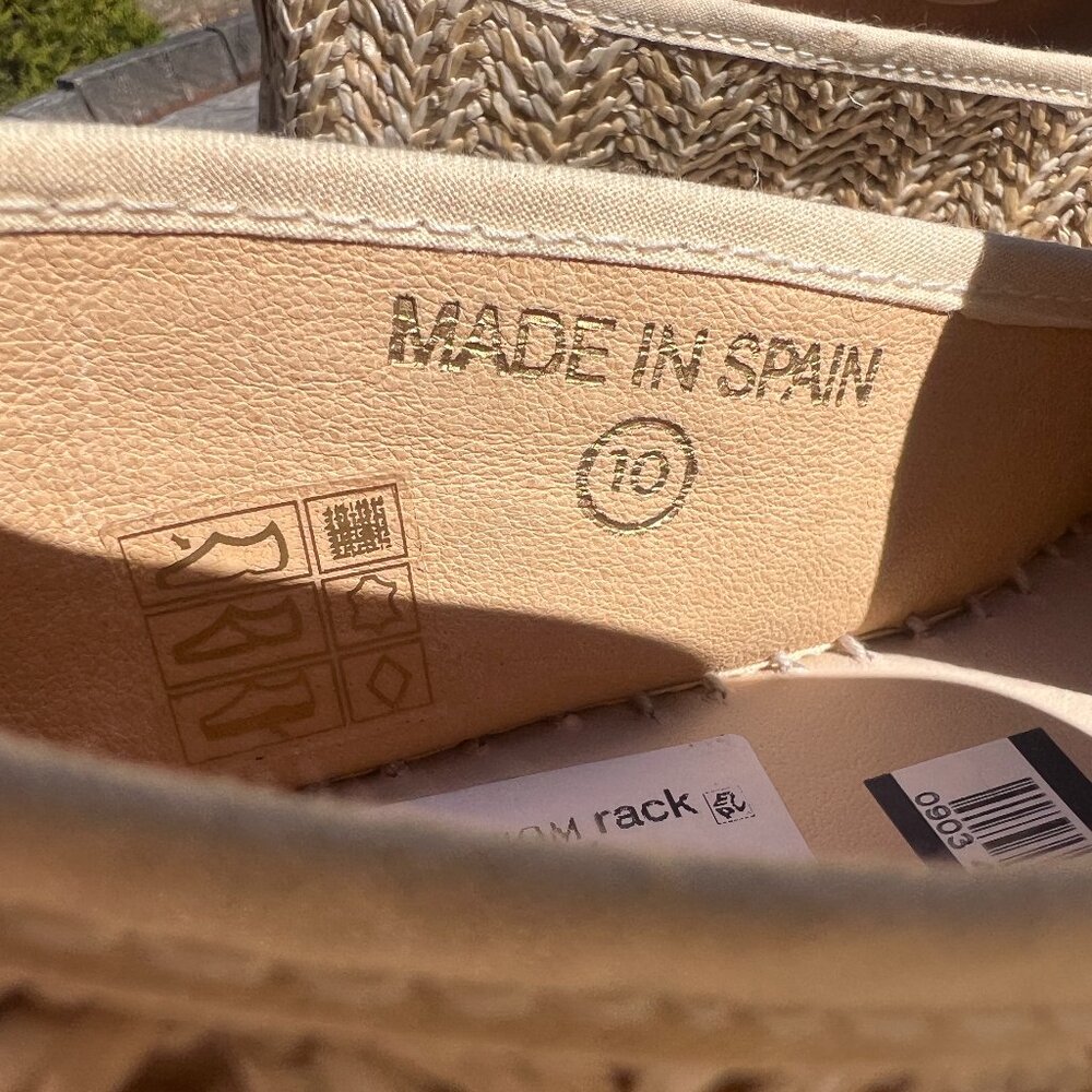 NWT La Canadienne Clay Rattan Platform Loafer - Size 8.5 - Picture 14 of 16